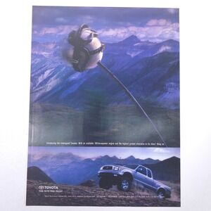 Toyota Tacoma Truck Print Ad Vintage 90s Automotive Magazine Y2K Advertising